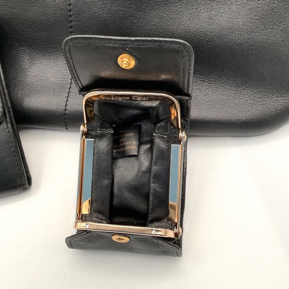 Rare vintage etienne aigner soft leather purse w/ matching wallet and coin case - Picture 5 of 16